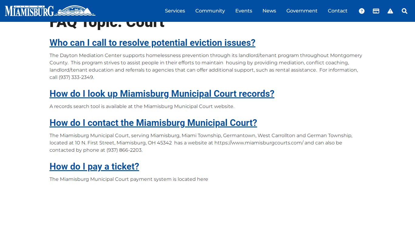 Court Archives - Miamisburg, OH